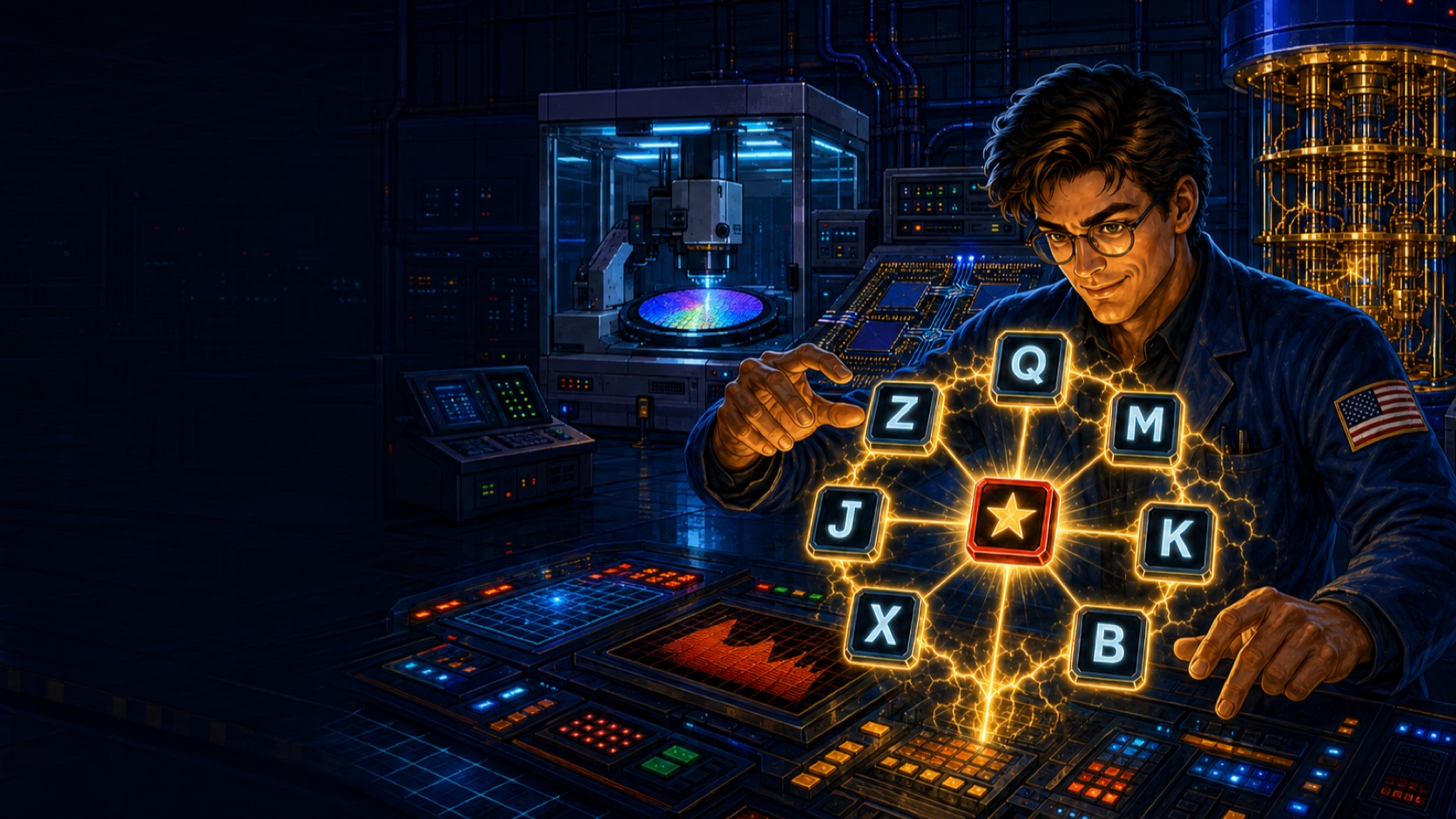 The Panagrams Lab scientist works at the semiconductor and quantum research station